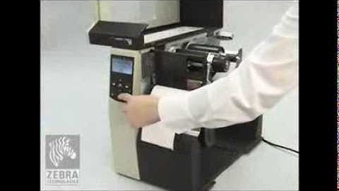 How to load Media and Ribbon in the Zebra XI Range Label Printers