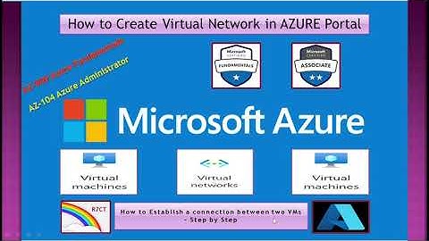 How to Create Virtual Network in AZURE Portal || How to Establish a connection between two VMs -VNET