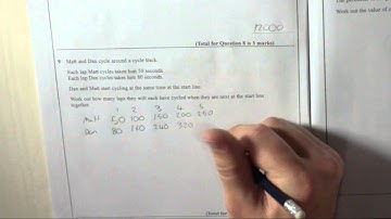 Edexcel GCSE Paper 1 June 2013 Question 9 - Lowest Common Multiple