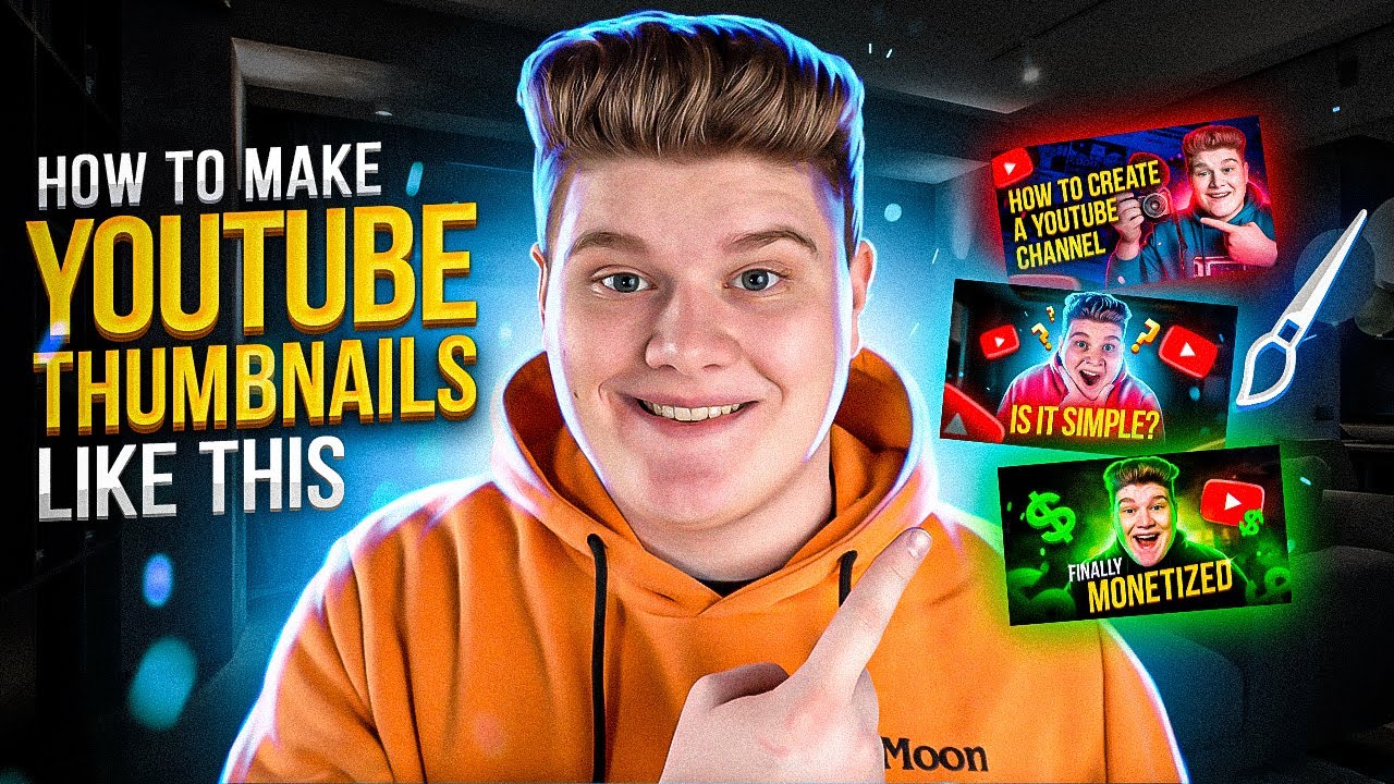 How To Make A Thumbnail For Youtube Videos With Glow Effect Quick And