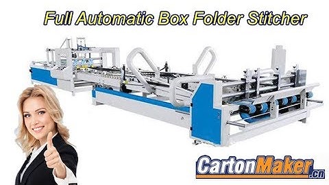 ZLD Full Automatic Box Folder Stitcher with Secondary Correction