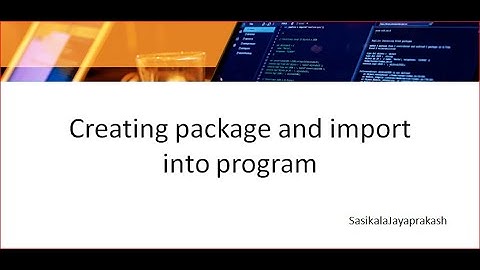 CBSE Class 12 Python – Ch 4 –Importing package in program – Sumitha Arora – Lec 1 – Tam   Sasikala 1