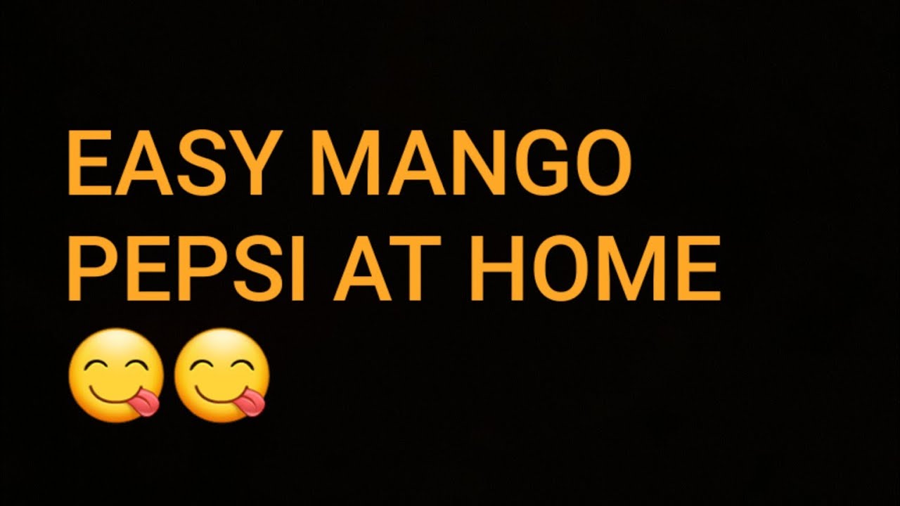mango pepsi in home||easy mango Pepsi at home recipe 😋😋