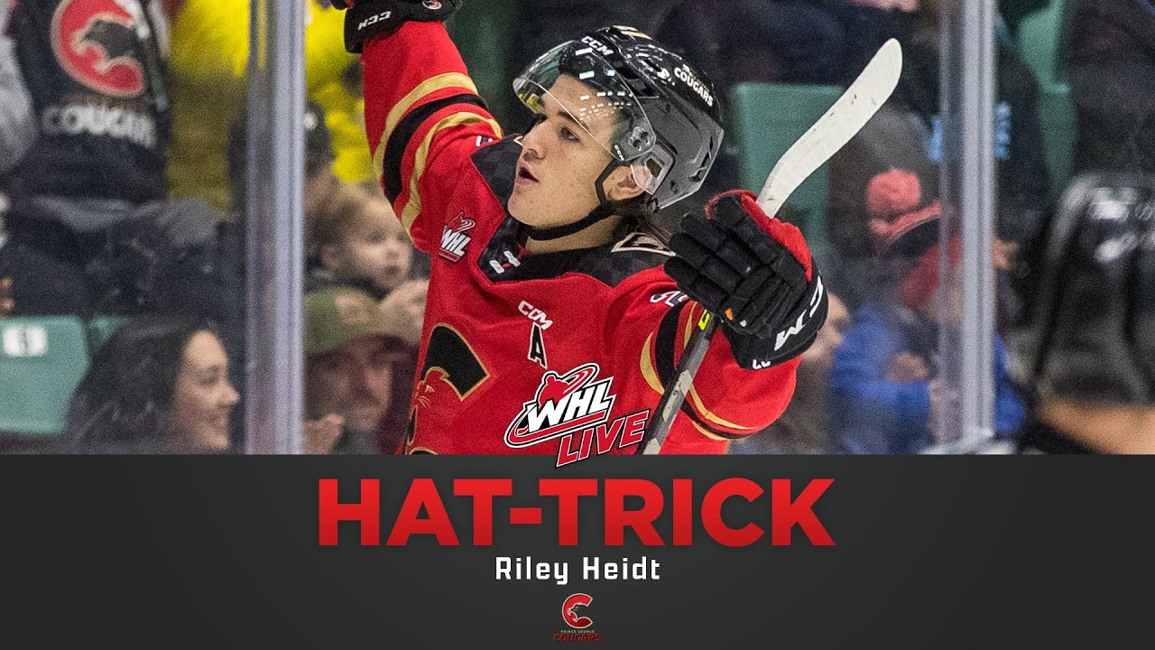 WHL Hat-Tricks - Riley Heidt