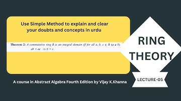Theorem-02:A commutative ring R is an integral domain iff for all a,b,c ∈ R (a≠0) ab=ac then b=c.