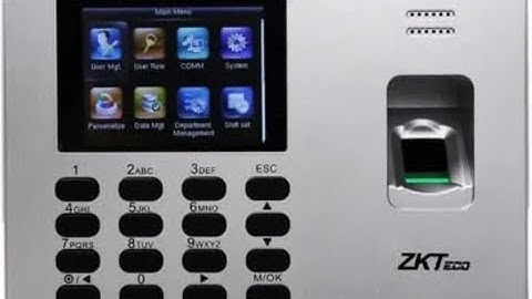 ZKTeco attendance management system software data base restore