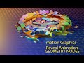 geometry node motion graphics reveal animation tutorial