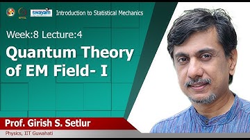 Lec 26:- Quantum Theory of EM Field- I
