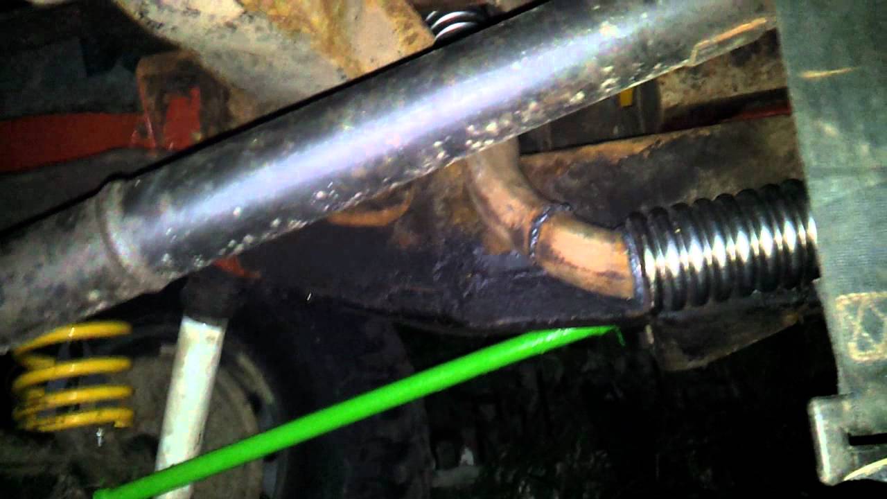 Defender 84 300tdi straight through exhaust stack YouTube