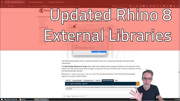 4.7b (Rhino 8 Update) How to Load External Libraries - Advanced Development in Grasshopper