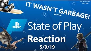 Alright, you win. - PlayStation State of Play 5/2/19 Reaction