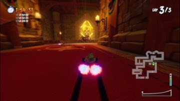 CTR:NF developer time in cortex castle without sliding