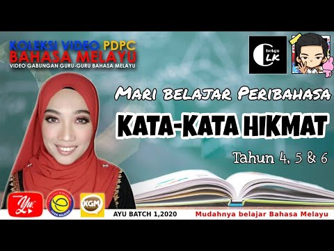 Kata-Kata Hikmat | Peribahasa Bahasa Melayu Tahun 4, 5 & 6