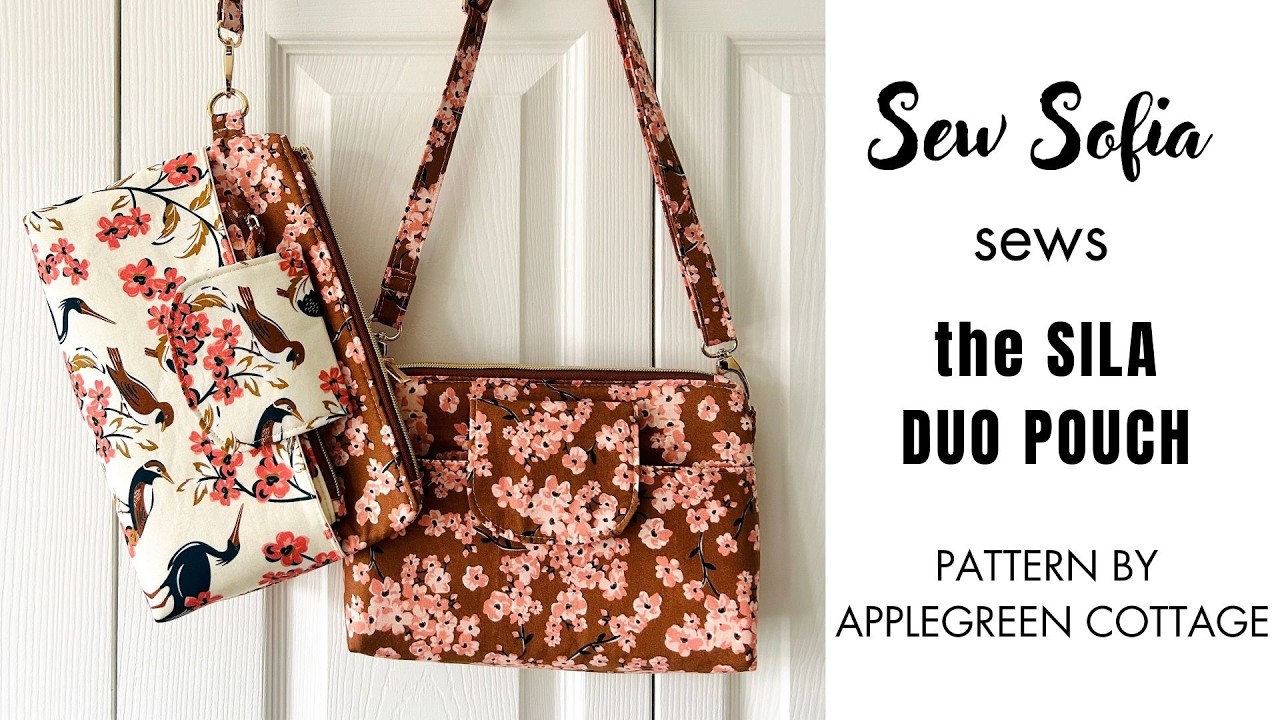 Sew the Sila Duo Zip Pouch pattern by AppleGreen Cottage