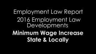 2016 Update: Minimum wage increases state and locally