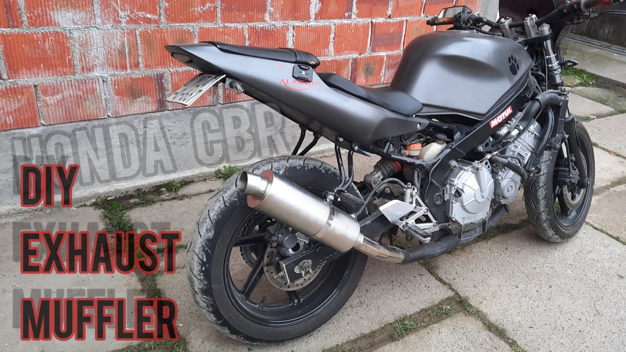 DIY Motorcycle Exhaust Muffler Exhaust Sound YouTube