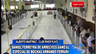 Bochas el bonaerense Daniel Ferreyra ganó el torneo Armando Ferrari