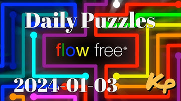 Flow Free - Daily Puzzles - 2024-01-03 - January 3rd 2024