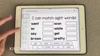Digital Sight Word Practice with Digital Adapted Work Binders®