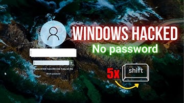 How Hackers Bypass Windows Login Easily - Hindi