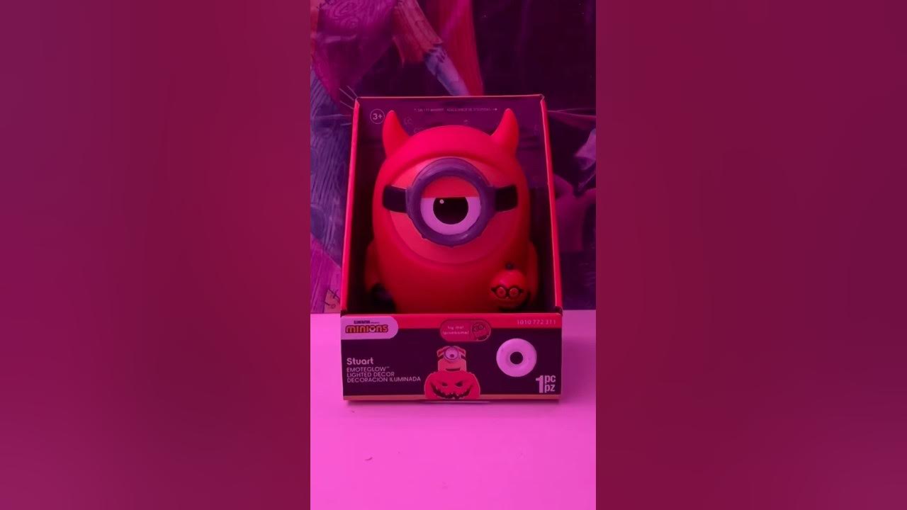 Gemmy Animated Halloween Emote Glow Devil Minion Stuart YouTube