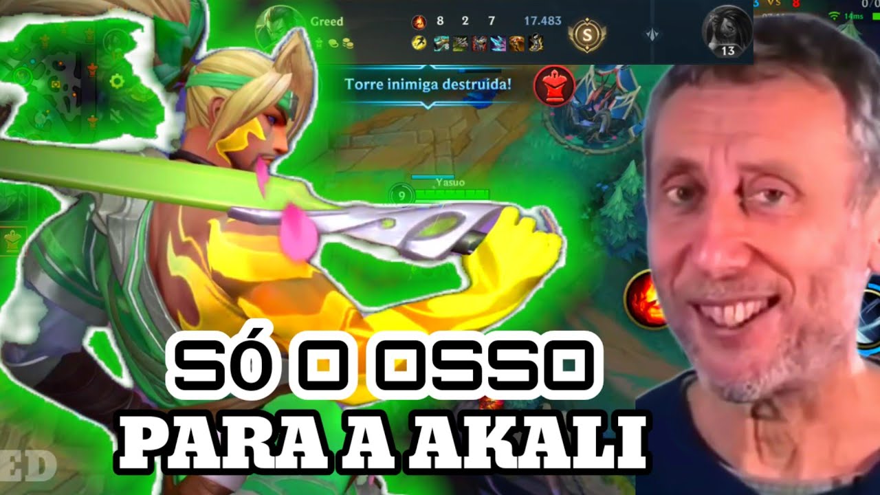 YASUO FOLHA DE BANANEIRA VS AKALI RANKED LENDÁRIA || LoL Wild Rift 