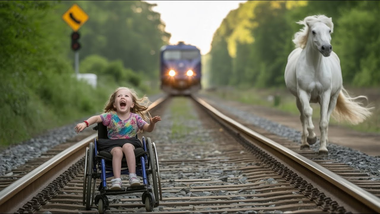 Девочку инвалида привязали к рельсам. Но то, что сделала лошадь просто невероятно...