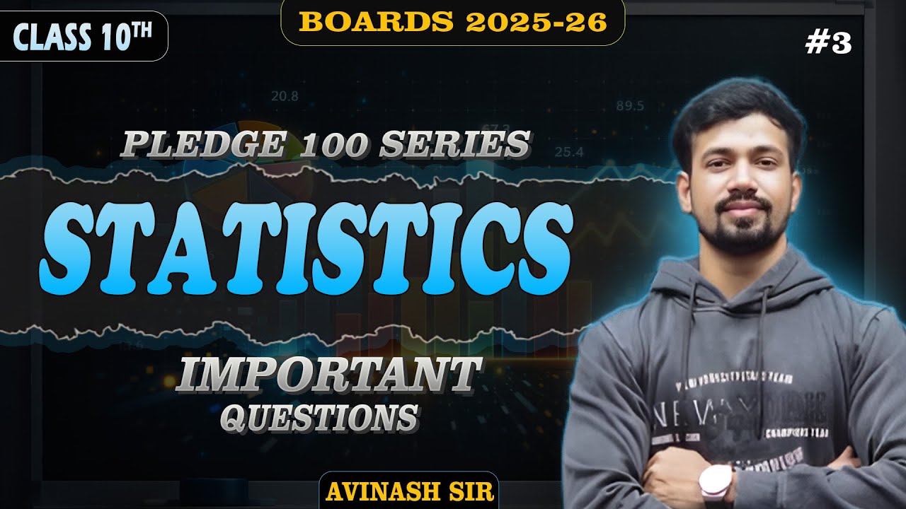 Class 10 Maths Statistics Important Questions 🔥 CBSE Board Exam 2026 ...