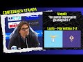 💜 Lazio-Fiorentina 2-2 Vanoli : "un punto importante guadagnato !" conferenza stampa post partita