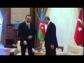 Cumhurbaşkanı Erdoğan ile Azerbaycan Cumhurbaşkanı İlham Aliyev baş başa görüştüler | 15.01.2015