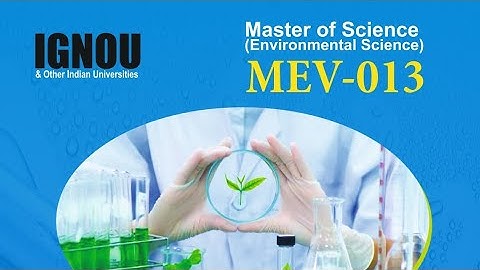 MEV-013 Environmental Chemistry NOTES SAMPLE @zigmabookcentre