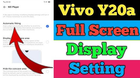 How To Full Screen Display On Vivo Y20a || Vivo Y20a Full Screen Display Video कैसे Use करे