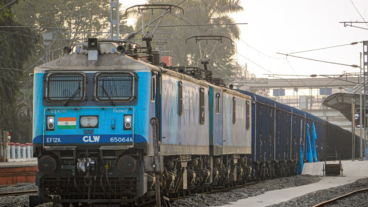 EF12K departing from New Jalpaiguri Junction with Loaded BCNA rake| 65064 A+B | Indian Railways 