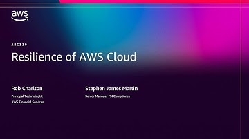 AWS re:Invent 2025 - Resilience of AWS Cloud: Design patterns for availability (ARC310)