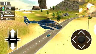 Blue Helicopter Hfcd||Helicopter Flying Car Driving||Android Gameplay screenshot 3