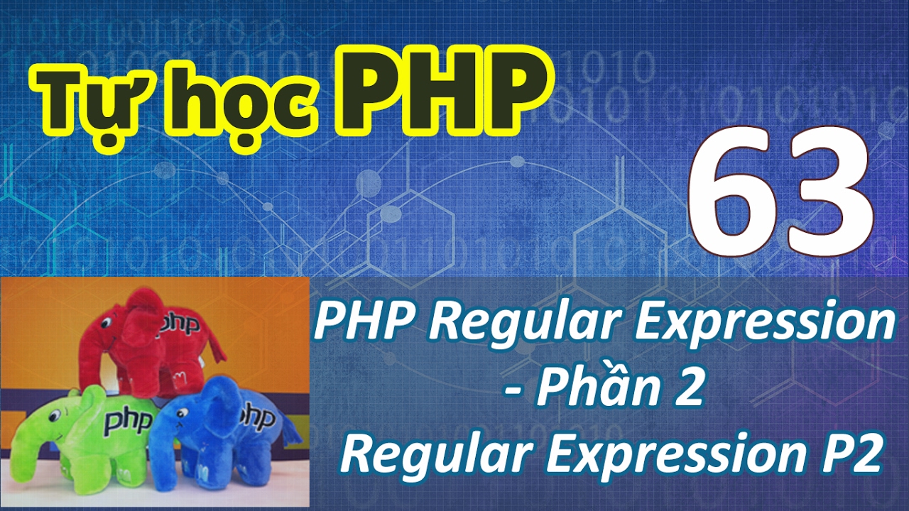 Tự học PHP - Bài 63 Sử dụng biểu thức chính quy - Regular Expression Phần 2