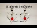 HOW TO MAKE A SILVER HEART EARRINGS BEEBEECRAFT-COMO HACER UNOS PENDIENTES CORAZON DE PLATA