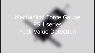 Users Guide High Capacity Model Mechanical Force Gauges Peak Value detection