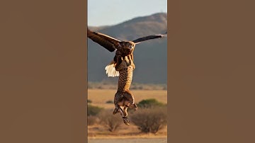 OMG! Strong Eagle Captures Cheetah & Flies To Nest #shorts