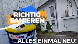 Fassade NEU streichen | Algen und Moos entfernen | Risse sanieren |  Malermeister Klinger