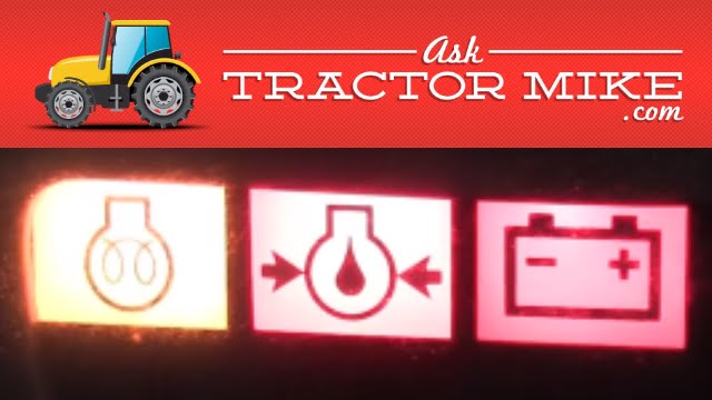 why is my tractor hard to start youtube dash warning lights
