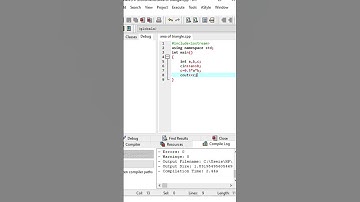 c++ program to find area of triangle #coding #c++areaoftriangle