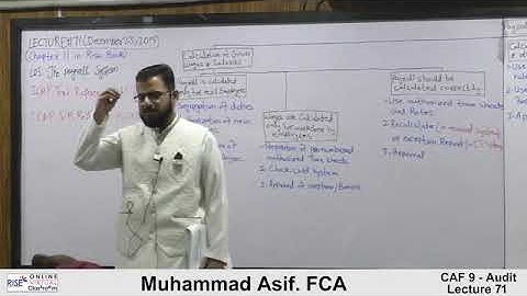 CAF 9 Audit and Assurance Lecture #71 By Muhammad Asif