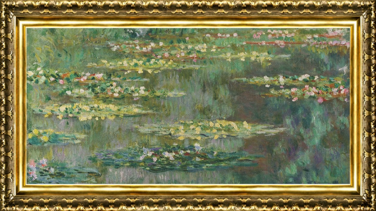 Claude Monet - Le Bassin des Nympheas (1904) | Framed Fine Art Screensaver for TV