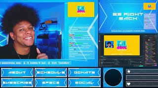 Azure A Twitch Animated Overlay Pack For Obs Studio Streamlabs Obs Etc Download Link
