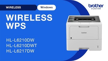 HLL5210DW set up wireless with WPS - Windows