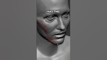 The teardrop of the chin… #zbrush #sculpting