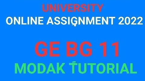 GE BG 11 | BENGALI | ASSIGNMENT ANSWER | #nsou #modak #assignment #3rd