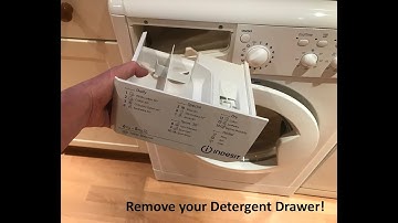 How to Remove the Detergent Drawer on an Indesit Washing Machine