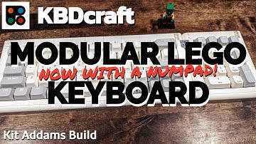 KBDcraft Addams Build - A number pad addition for the Adam modular keyboard kits from KBDcraft